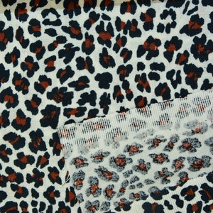 0,5 x 1,5 m PANTER tigerlilli 100 % COTTON brown/black image 4