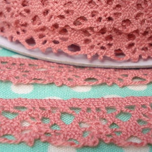 2 m lace in old pink image 2