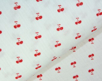 0,5 KRISSI napkin double GAUZE CHERRY red/white