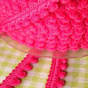 2 m Mini-Pompon in PINK image 2