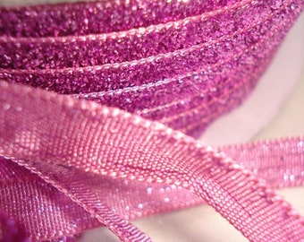 2 m LUREX in pink /glitter