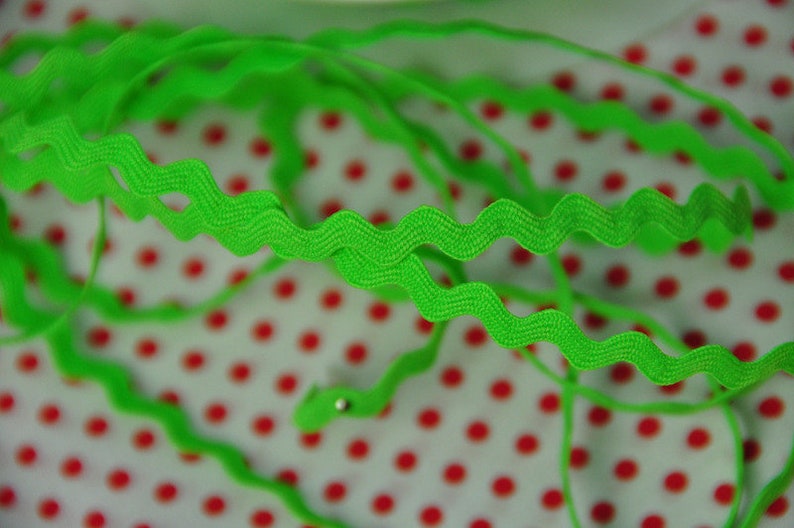 3 m rick-rack NEON-GREEN image 4