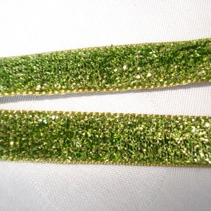 2 m Lurex in green /glitter image 2