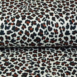 0,5 x 1,5 m PANTER tigerlilli 100 % COTTON brown/black image 2