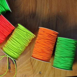 2 m elastic cord NEONYELLOW image 3