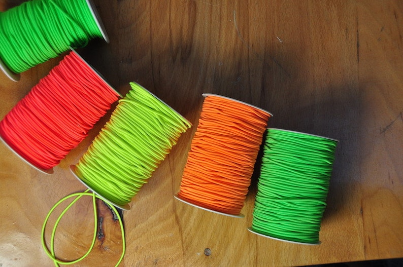 2 m elastic cord NEONYELLOW image 3