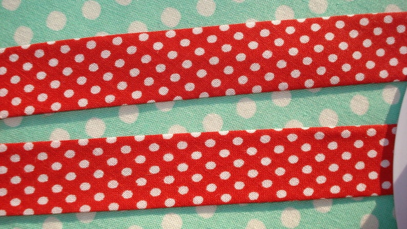 1 m biais in red with white dots image 1