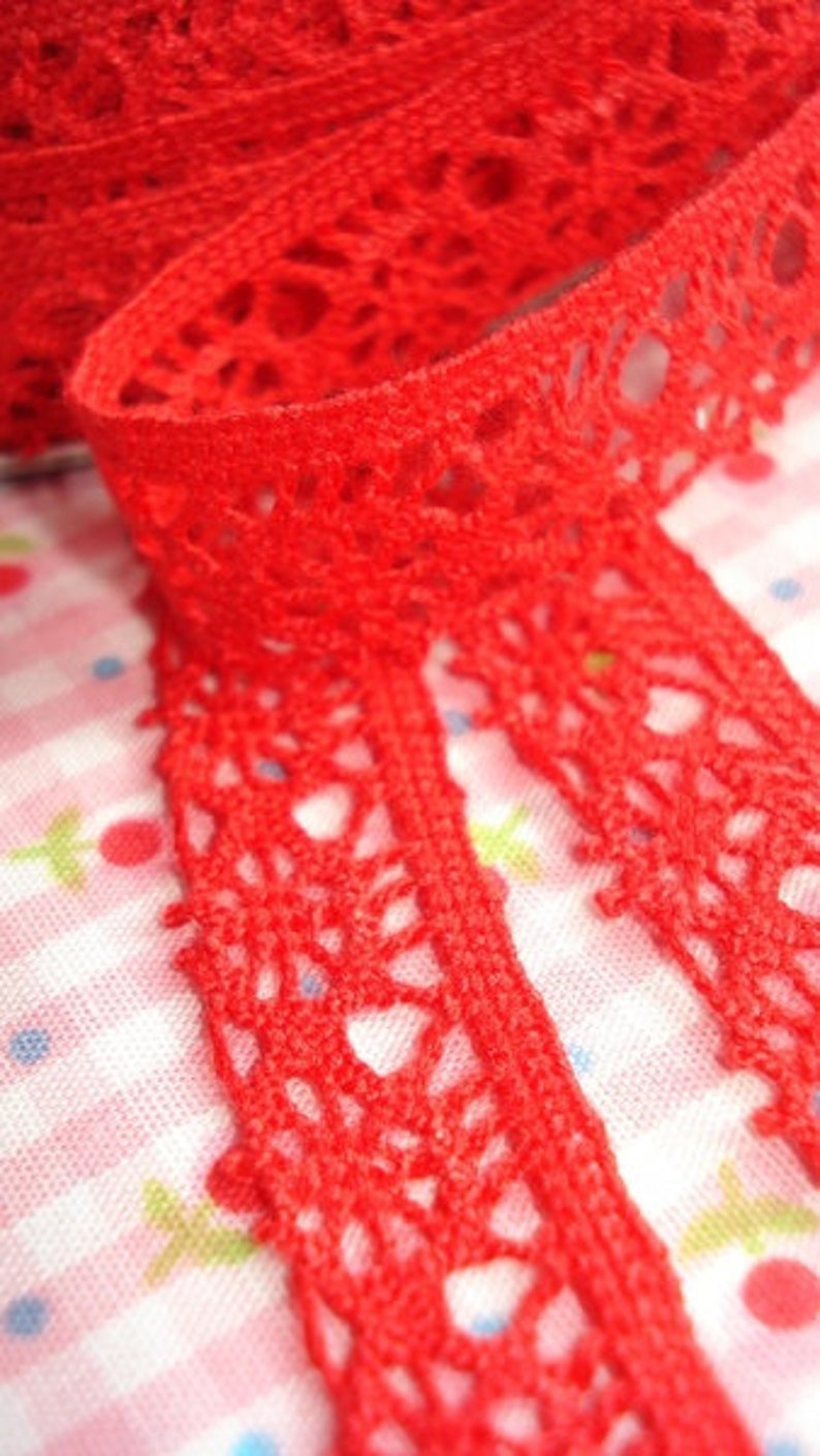 2 m x 14 mm crochet très rouge 100 % PL image 3