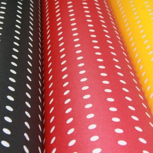 0,25 x 0,75 m LEONA oilcloth laminated POLKA DOTS red/white image 2