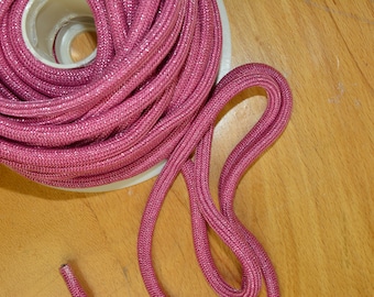 2 m LUREX scintillante CORD prolonge "Hoodie" fuchsia