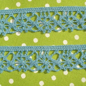 2 m crochet gris/turquoise image 1
