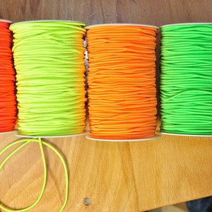 2 m elastic cord NEONYELLOW image 2