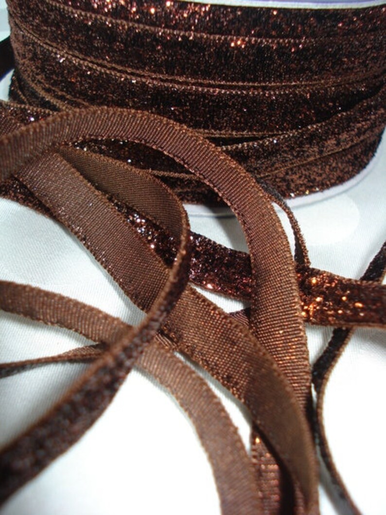 2 m LUREX RIBBON brown 画像 3