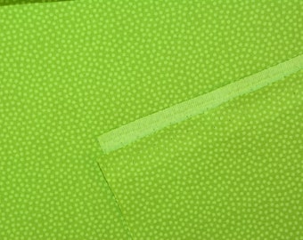 0,5 x 1,47 m DOTTY 100 % Baumwolle COTTON dots grün col. 602 Öko-TEX@ A18-1158 Hohenstein