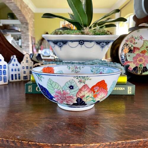 Vintage Tobacco Leaf Bowl shops 7 78