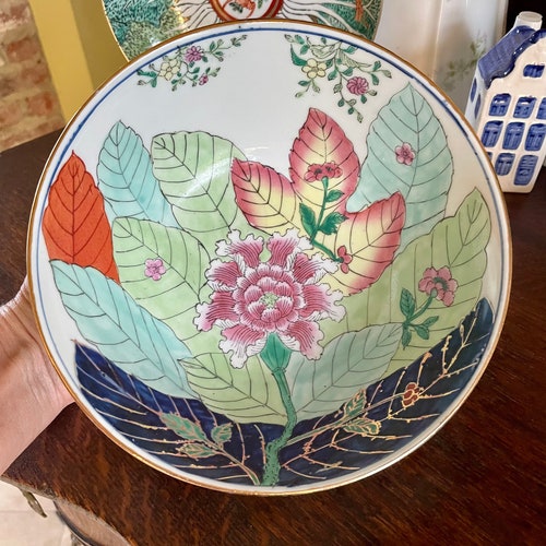 Vintage Tobacco Leaf Bowl shops 7 78