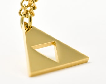 Legend of Zelda Triforce Necklace - 18ct gold plated
