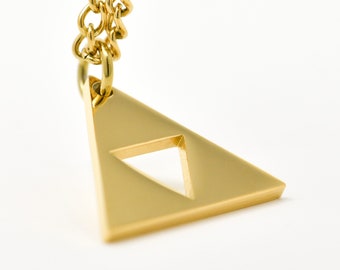 Legend of Zelda Triforce Necklace - 18ct gold plated