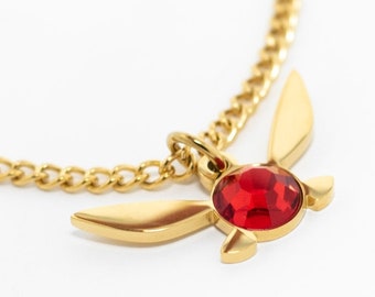 Collar de hadas Navi - Collar de oro inspirado en Legend of Zelda