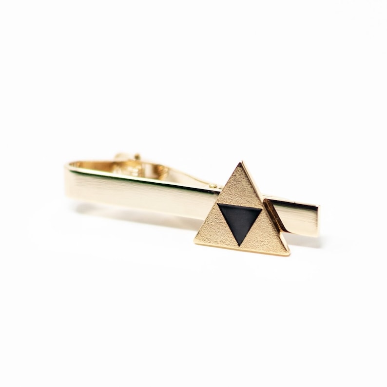 Legend of Zelda Triforce Tie Clip in Gold