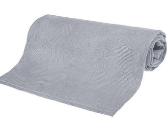 Muslin bamboo baby blanket / Bamboo Jacquard Swaddle Clouds grey