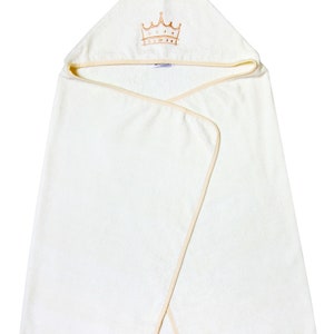 Bambusowy ręcznik z kapturem Mała Księżniczka / Ręcznik dla dziewczynki / Bambusowy ręcznik dla dziewczynki / Prezent dla dziewczynki zdjęcie 6