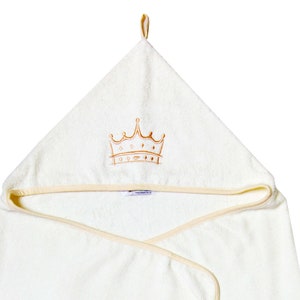 Bambusowy ręcznik z kapturem Mała Księżniczka / Ręcznik dla dziewczynki / Bambusowy ręcznik dla dziewczynki / Prezent dla dziewczynki zdjęcie 7