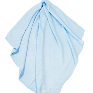 Muslin bamboo baby blanket / Bamboo Swaddle Classic 75x75 image 3