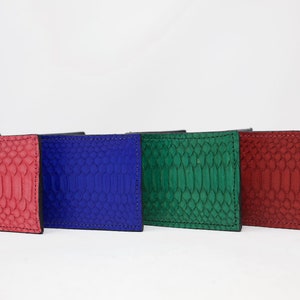 Cartera de serpiente, cartera de cuero, cartera exótica