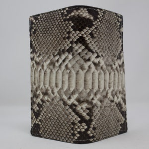 Cartera larga serpiente, cartera exótica, cartera serpiente, cartera de lujo