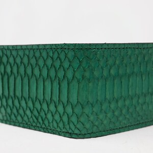 Cartera de serpiente, cartera de cuero, cartera exótica