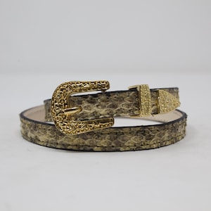 Banda para sombrero con serpiente de cascabel, banda para sombrero de cuero exótico, toquilla, banda para sombrero occidental (1/4'')