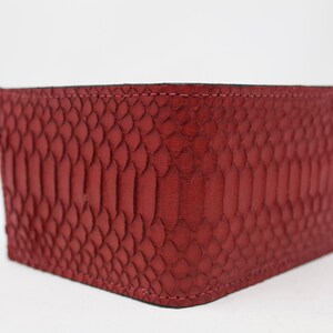 Cartera de serpiente, cartera de cuero, cartera exótica