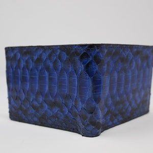 Cartera Serpiente Esmaltada Azul