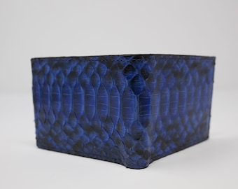 Blue Glazed Snake Wallet