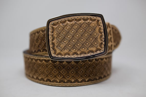 Leather Geometric Belt Leather Geometric Belt