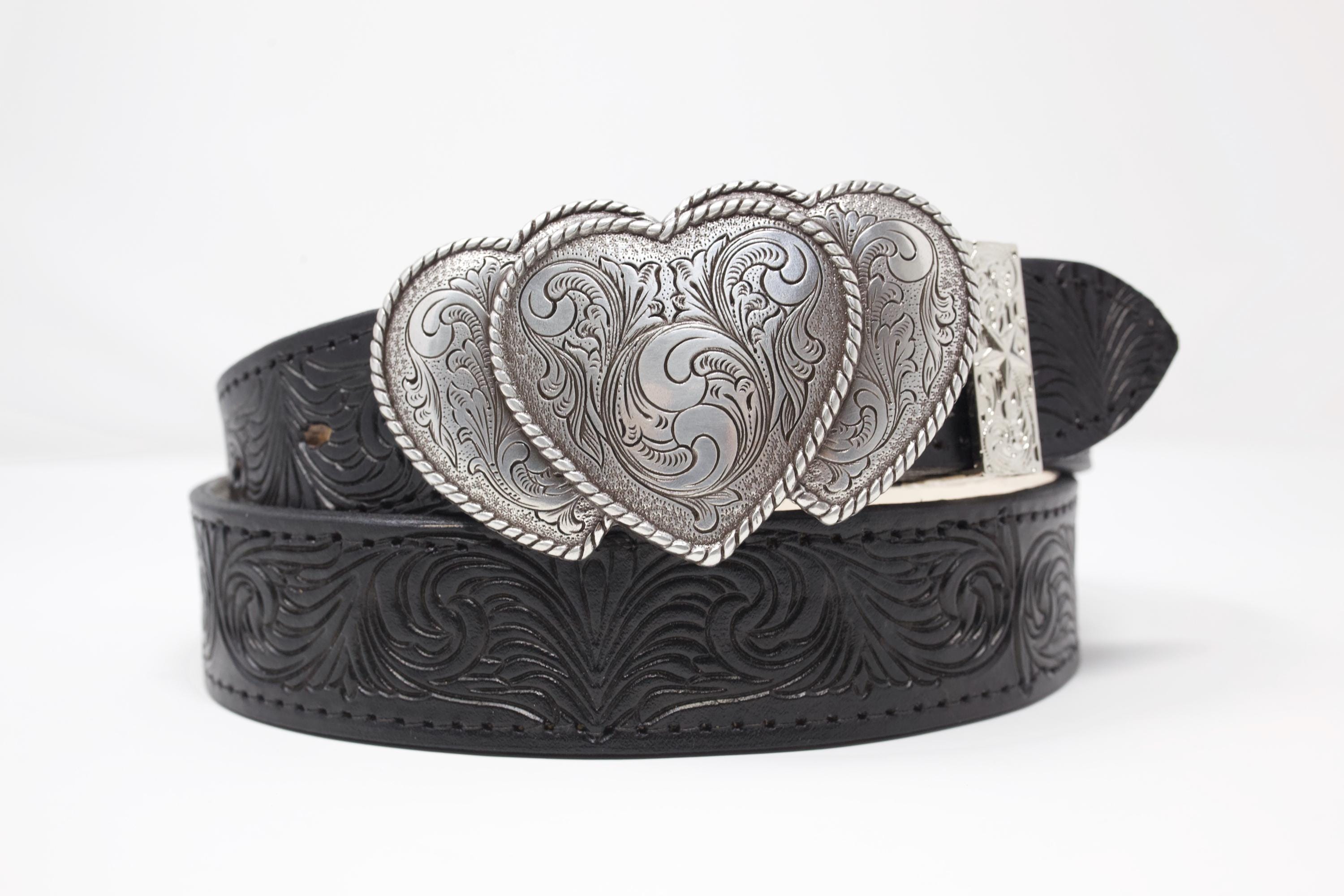 Leather Cowgirl Belts Hearts - Etsy display picture 2