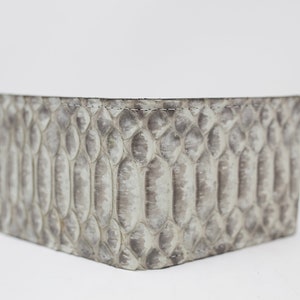 Cartera de serpiente, cartera de cuero, cartera exótica