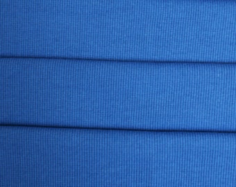 Bündchen blau, Bündchen gerippt, Strickschlauch blau, Bündchenware, Stoff Bündchen