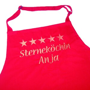 Cooking aprons, kitchen aprons for star chefs red