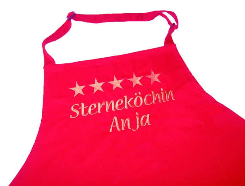 Cooking aprons, kitchen aprons for star chefs red