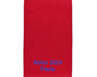 Bath towel Abi 2022 - Graduation 2022 - Bachelor 2022 embroidered with names