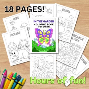 Personalized Kids Coloring Book, Custom Coloring Book for Kids, Personalized Kids Birthday and Christmas Gift, Toddler Busy Book