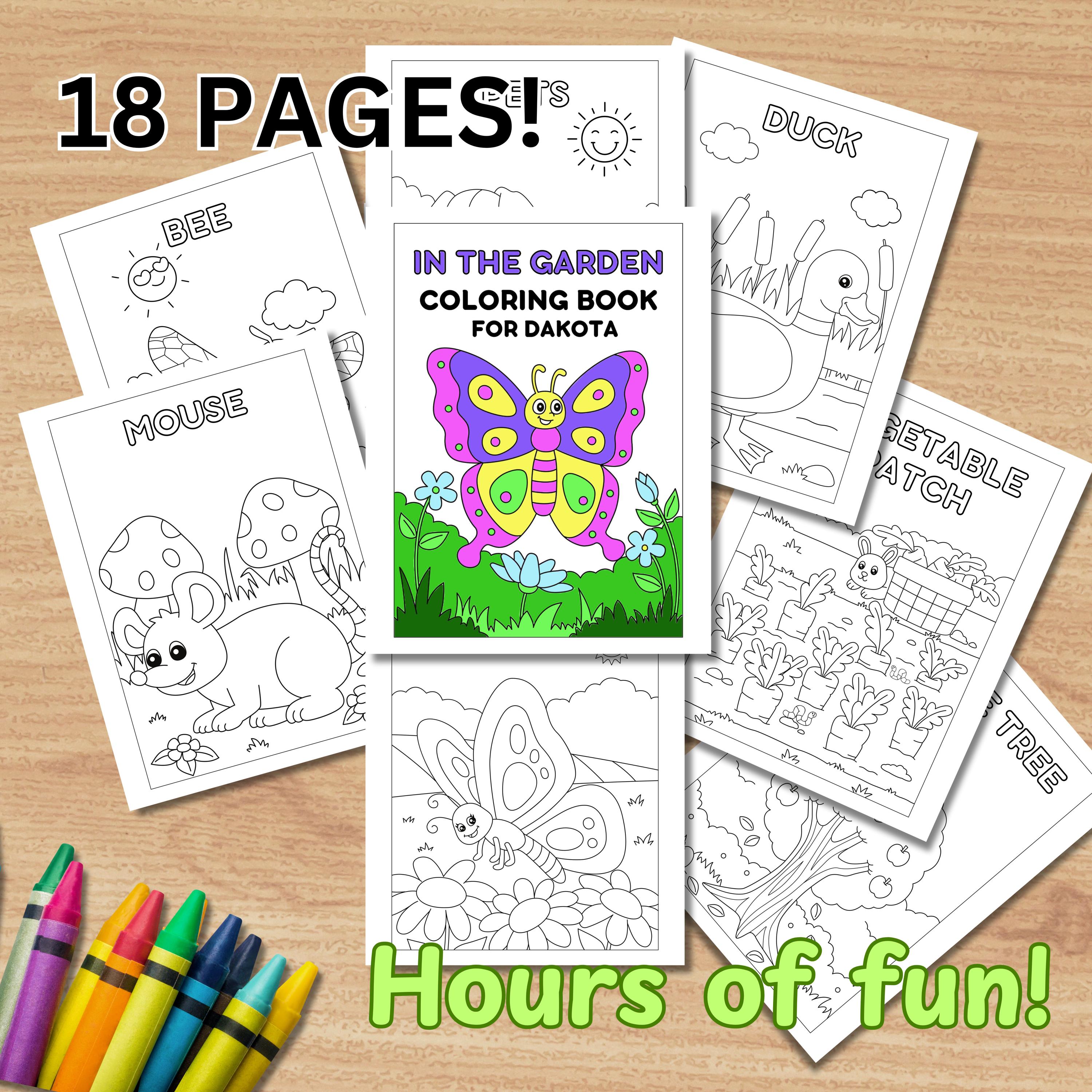 Personalized Kids Coloring Book, Custom Coloring Book for Kids ...