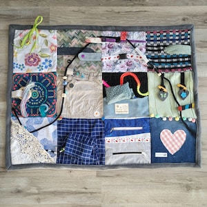 Nesting blanket to keep your hands busy in different designs