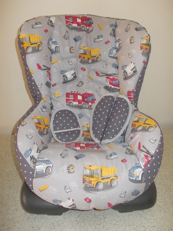 Replacement covers for many different child seats from Maxi-Cosi and Britax  Rmer. The description lists all seats.