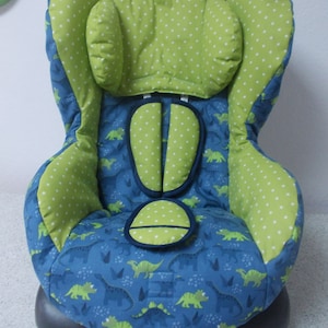 Replacement cover Maxi-Cosi-Priori, SPS, XP, Römer Lord, Duo, Quickfix Dinosaur blue green
