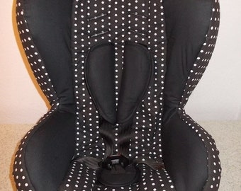 Replacement cover Römer King Quickfix, K03, Lord, Duo, Maxi-Cosi-Priori XP and other seats, black with white dots