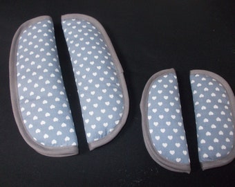 Belt pad set for Maxi-Cosi-Tobi, Pearl, 2way-Pearl, 4 pieces, various patterns to choose from