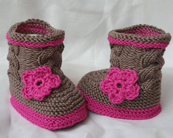 Babyschuhe, Babystiefel,gestrickt